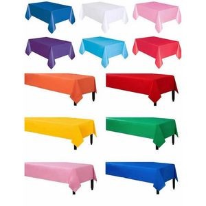 Solid PE Disposable Rectangular Table Cover