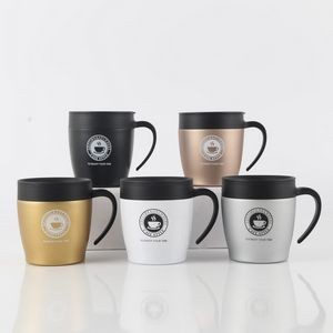 12oz Stainless Steel Insulated Coffee Mug Cup with Spoon
