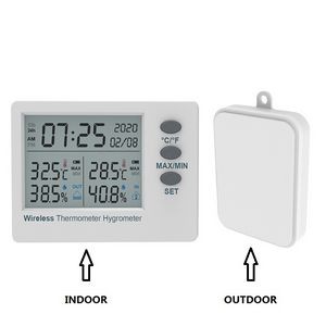 Wireless Digital Indoor & Outdoor Thermometer Hygrometer