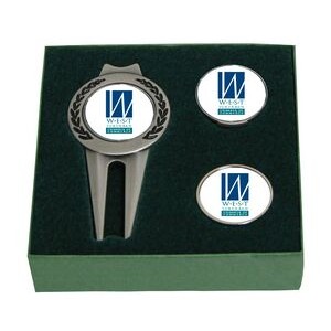 Tournament Gift Set w/Divot Tool, Hat Clip & 2 Markers