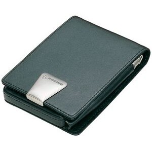 Executive Leather Business Card and Pen Case in Black