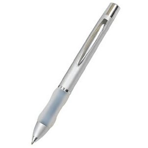 Satin Pearl Ballpoint Pen w/Rubber Grip