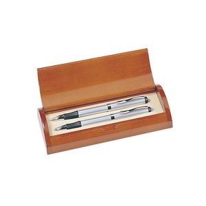 Executive Ball Pen and Pencil Set - Silver