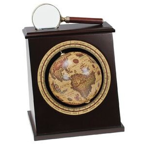 Globe Bookend w/Magnifying Glass (one end)