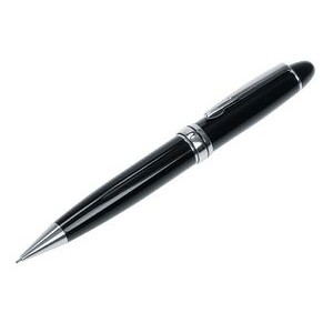 Executive Black Full-Sized Mechanical Pencil w/Silver Accents