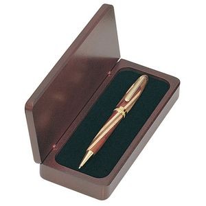 Unique Inlaid Wood Ball Pen in Wooden Box