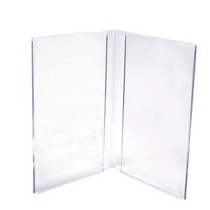 Styrene Book Style Table Tent (4"x6")