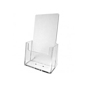 Clear Trifold Brochure Holder (4 1/4"x7 1/4")