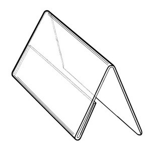 Single Sided Table Tent Acrylic (5"x3.5")