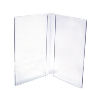Letter Size Book Style Acrylic Table Tent (8 1/2"x11")