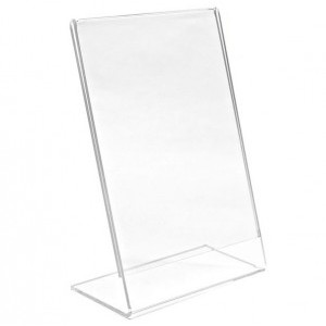 Angled Acrylic Display Stand (8.5"x11")
