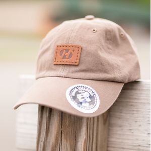 DAD HAT- Richardson Chino with Leather Patch | R55 | Leather Patch Made in the USA