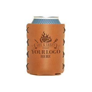Full-Grain Leather Can Holder 12oz-16oz Made in USA