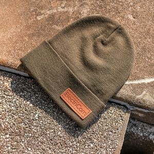 Richardson Beanies with Leather Patches | Full-Grain Leather | Richardson R15 & R18 Beanies