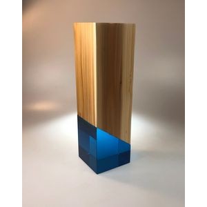 Arbre - Falaise awards reclaimed wood and acrylic column