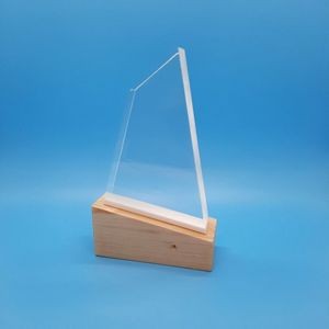 Arbre - Terra awards reclaimed wood and acrylic tower