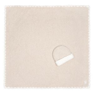 Baby Blanket - Trim w/ Cap - Malt / Creme - 30*30