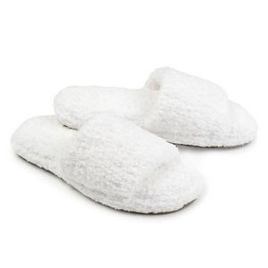 Spa Slippers - Solid - White - S/M