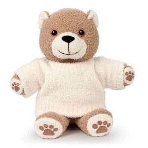 Animal - Teddy Kashbear with Sweater - Ivory - 13 inch
