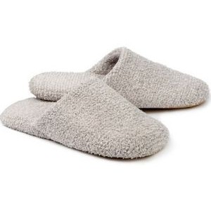 Kashwére Lounge - Slippers - Closed Toe Heathered - Oyster / Bone - S/M