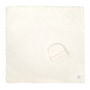 Baby Blanket - Solid w/ Cap - Creme - 30*30