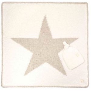 Baby Blanket - Star w/ Cap - Creme / Malt - 30*30