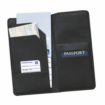 Royce Leather Airline Boarding Pass Passport Travel Wallet in Genuine Leather