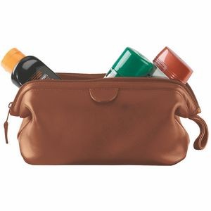 Royce Leather Travel Toiletry Wash Bag in Genuine Leather