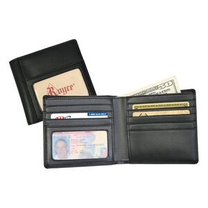 Leather Double ID Hipster Wallet