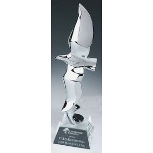 14½" Eagle Vigilante Award w/Crystal Base