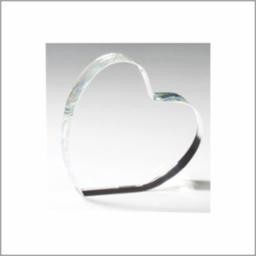 4" Crystal Heart Paperweight