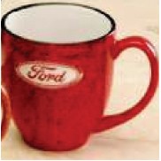 16 Oz. Red Santa Fe Bistro Ceramic Mug