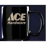 11.5 Oz. Black Stacking C Handle Ceramic Mug
