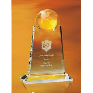 9" Crystal World Globe Award