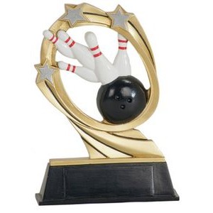 5½" Bowling Cosmic Resin Figure Trophy