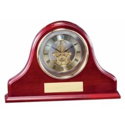 Large Rosewood Finish English Mantle Clock