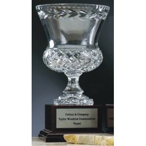 9" Hand Crafted Crystal Championship Trophy