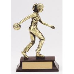 Female Bowling Award w/Base