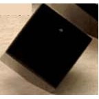 2.5" Black Genuine Marble Cube Paperweight
