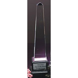 14" Optical Crystal Obelisk Award