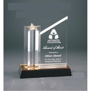 8" Acrylic Star Column Plaque Award
