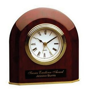 Beveled Arch Desk Clock