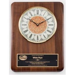 15" Genuine Walnut Frame w/Vintage Series Clock Face