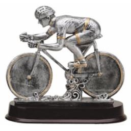 Male Racing Bike Award w/Gold Trim
