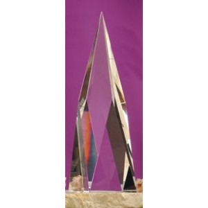 10" Optical Crystal Peak Award