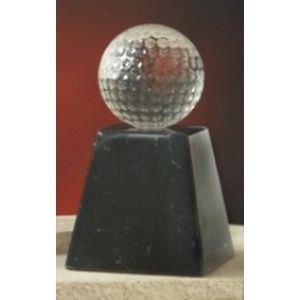2.25" Crystal Golf Ball Award w/Base