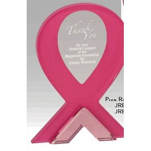 7" Pink Ribbon Stand Up Award