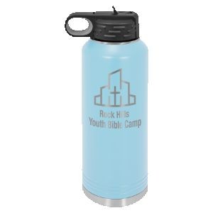 40 Oz. Light Blue Polar Camel Water Bottle