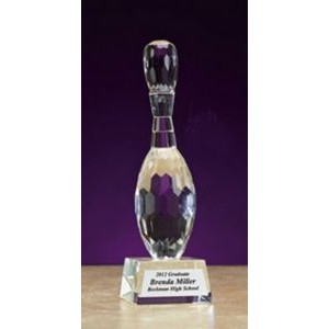 12" Crystal Bowling Champion Award