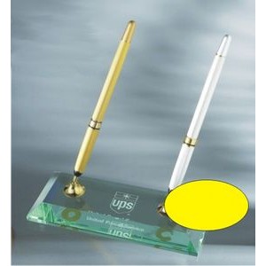 Jade Glass Pen Set (7"x3")